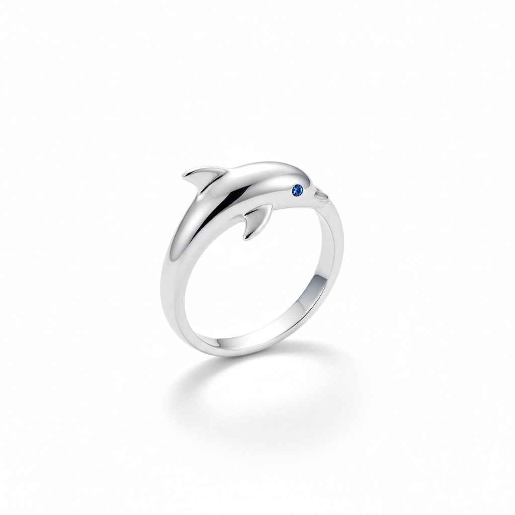 Dolphin Ring - Silver