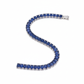 Sapphire Tennis Bracelet - Sterling Silver